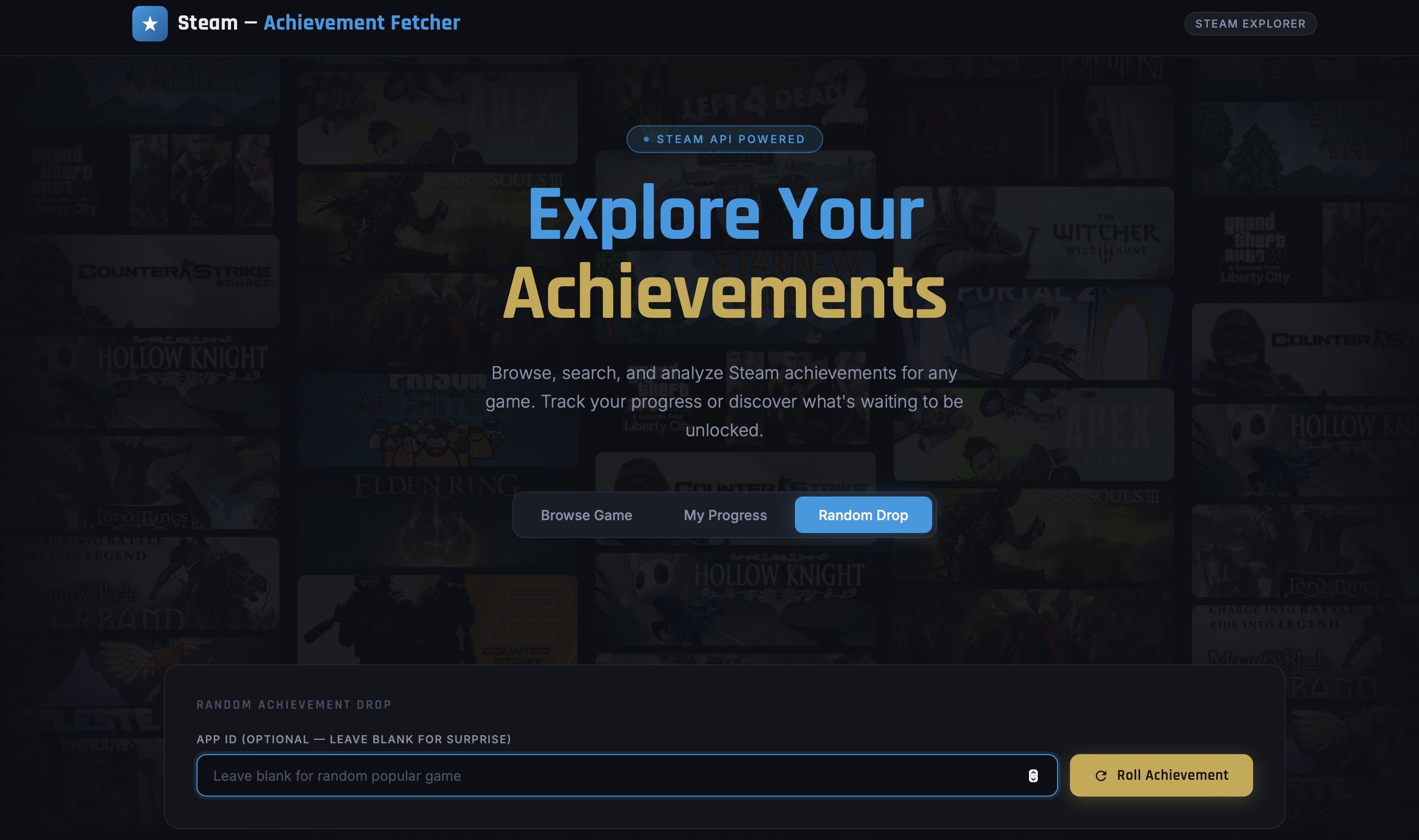 Steam Achievement Fetcher