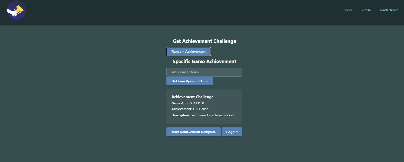 Steam Achievement Fetcher V1